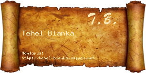 Tehel Bianka névjegykártya