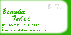 bianka tehel business card